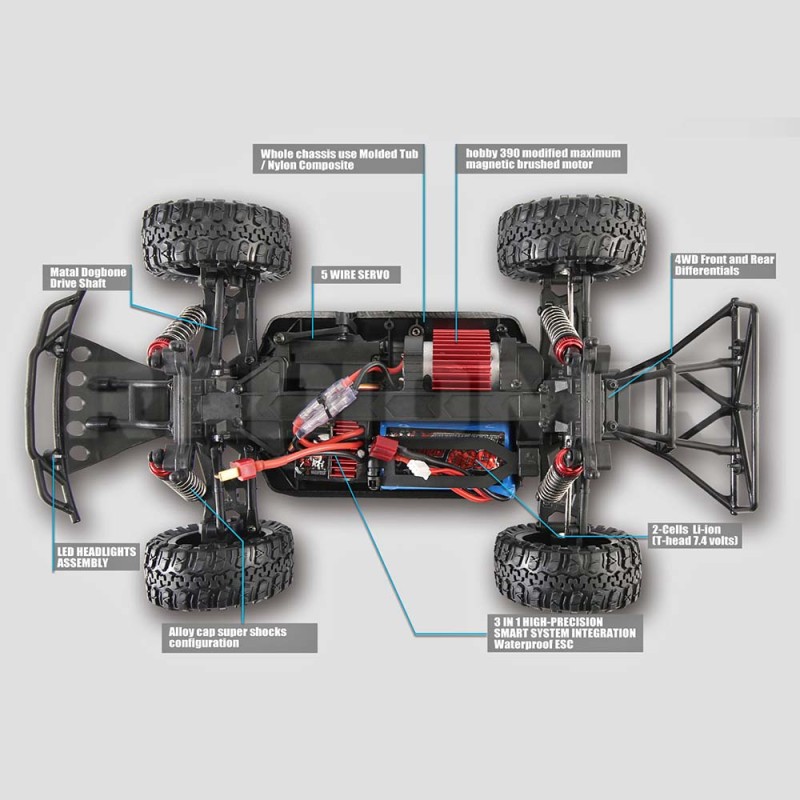 Р/у модель Remo Hobby ROCKET 4WD RTR 1:16 RH1621