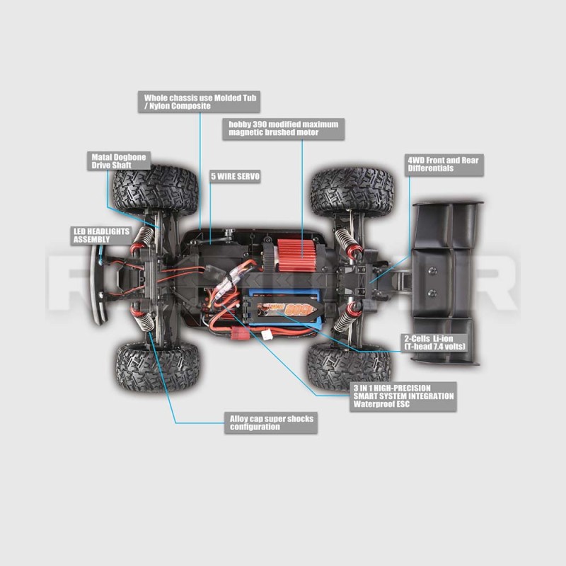 Р/у модель Remo Hobby S-EVOR 4WD RTR 1:16 RH1661