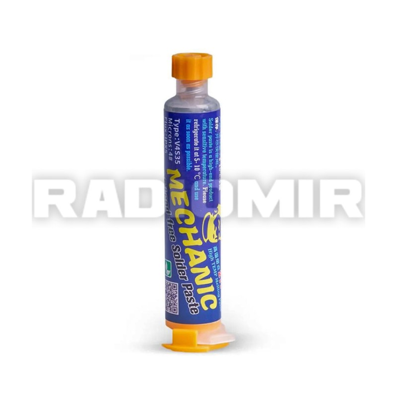 Паяльна паста MECHANIC V4S35 Sn99/Cu0,7/Ag0,3 217°C 40g