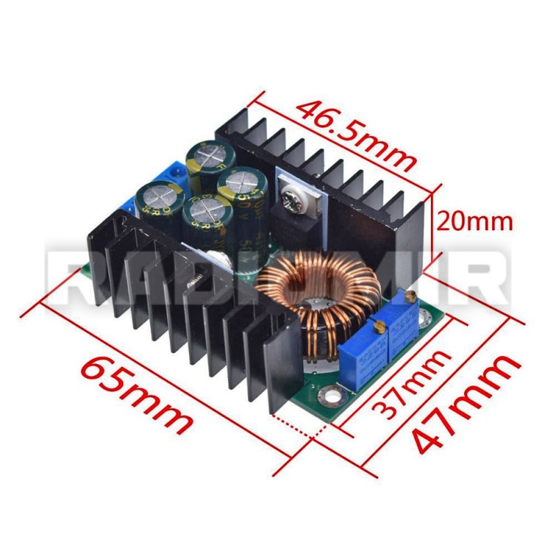 DC-DC-STEP-DOWN-300W модуль живлення