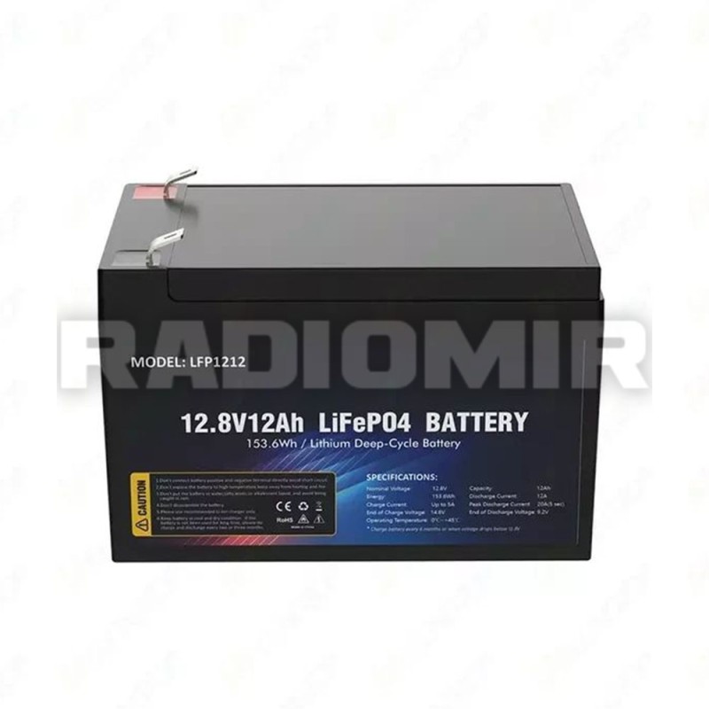 Акумуляторна батарея DELONGTOP LiFePO4 12V 12Ah