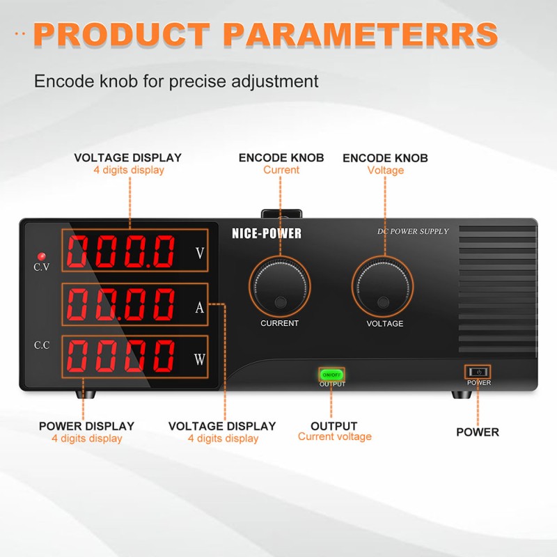 Імпульсний лабораторний блок живлення Nice-Power R-SPPS3050-232 30V 50A