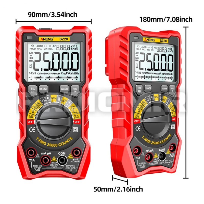 Цифровий мультиметр ANENG SZ20 на 25000 відліків
