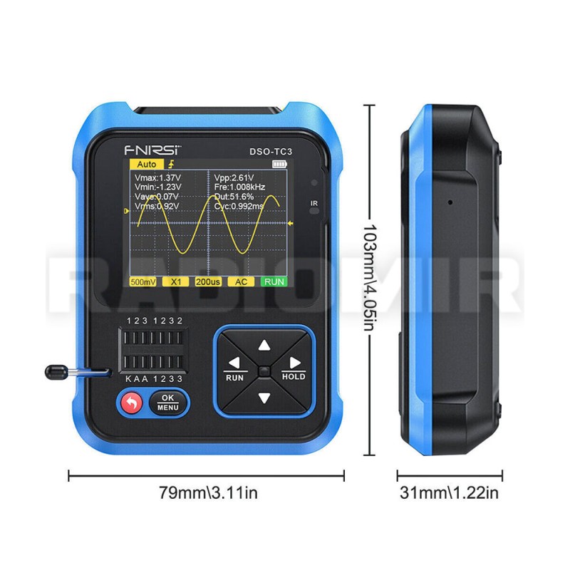 Осцилограф-мультітестер FNIRSI DSO-TC3
