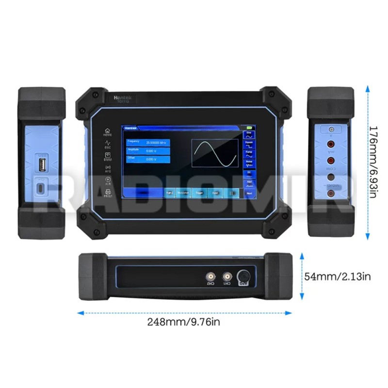 Багатофункціональний портативний осцилограф HANTEK TO1252D 2CH 250МГц