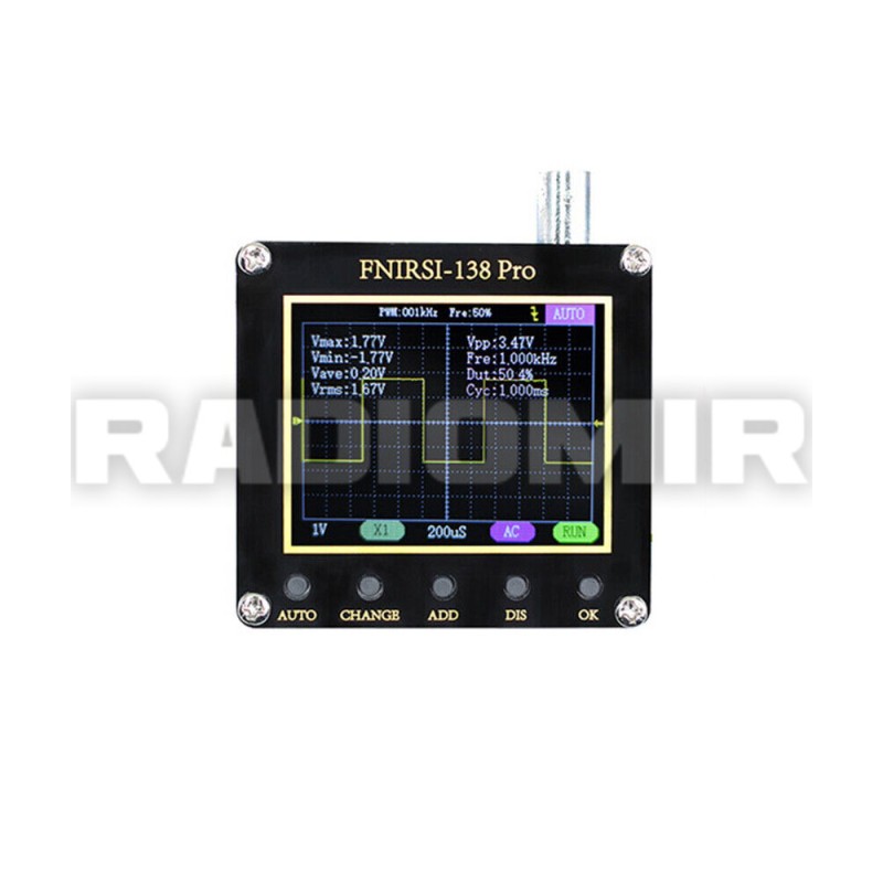 Портативний міні-осцилограф FNIRSI 138 PRO 200kHz